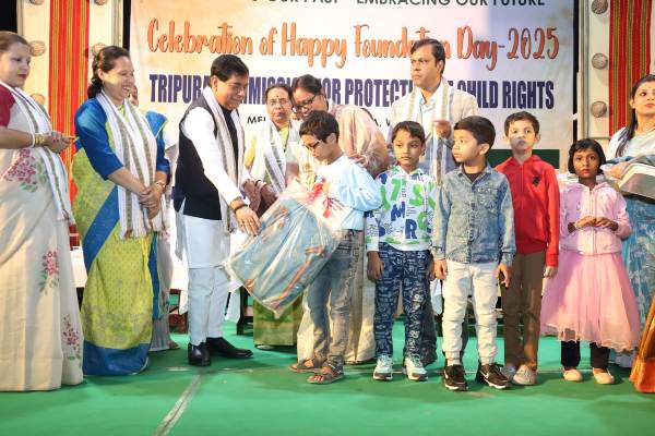 Dipak Majumder, Mayor of AMC  attended the  12th Foundation Day of Tripura Commission for Protection  of Child Rights (TCPCR )  programme at Sukanta Academy Auditorium in Agartala on November 30.